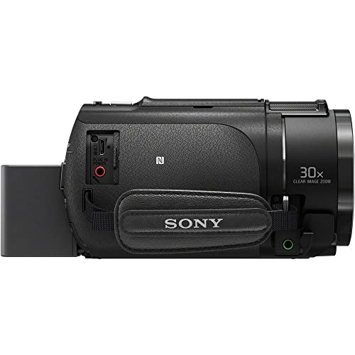 Sony Fdr-Ax43 Uhd 4K Handycam Camcorder (Fdrax43/B) + 64Gb Memory Card + 2 X Np-Fv70 Battery + Filter Kit + Wide Angle Lens + Telephoto Lens + Bag + Charger + Card Reader + Led Light + More (Renewed) #TOP5