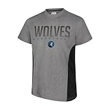 Ultra Game NBA Official Men’s Super Soft Supreme T-Shirt - Unisex, Minnesota Timberwolves, Heather Charcoal, X-Large