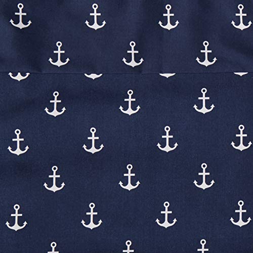 Amazon Basics 3-Piece Kid's Soft Easy Wash Lightweight Microfiber Sheet Set, Twin, White Anchors-4 Pack, Printed view 4