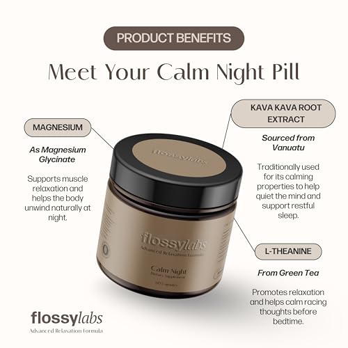 Flossy Labs Calm Night Kava Kava Capsules