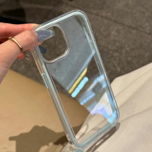 あいふぉん16 Proケース 耐衝撃 耐衝撃構造 全面保護 透明 PC 背面クリア 傷防止 まばゆい 指紋が目立たない ふち 擦り傷防止 放熱 アクリルケース 携帯カバーiphone16 Pro 薄型軽量 スマホ ワイヤレス充電非対応(ブルー)