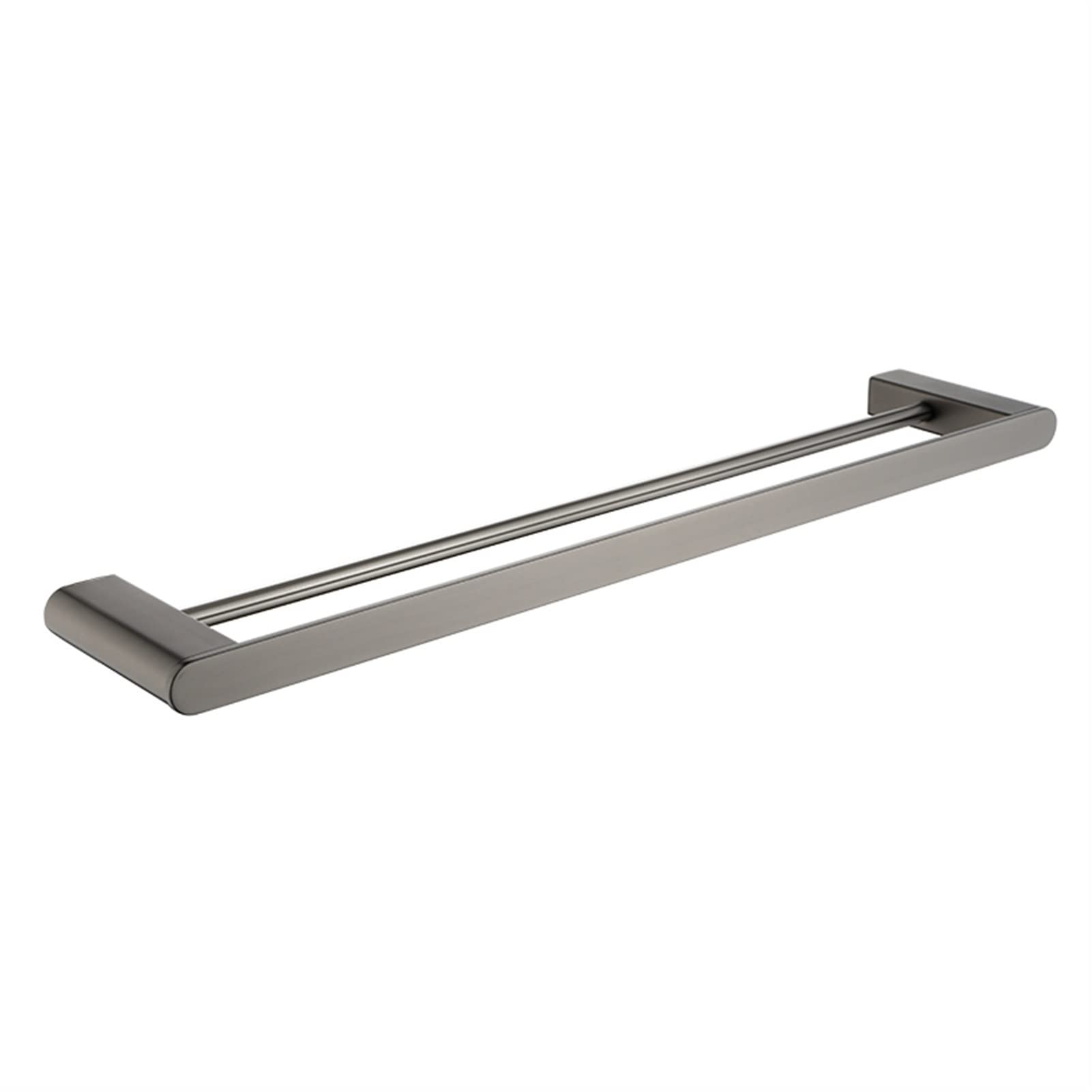 Porte-serviettes de toilette double tige 60 cm pour éliminer l'humidité et le linge humide