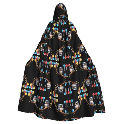 Manteau à capuche adulte avec imprimé jouets et coupe longue cape