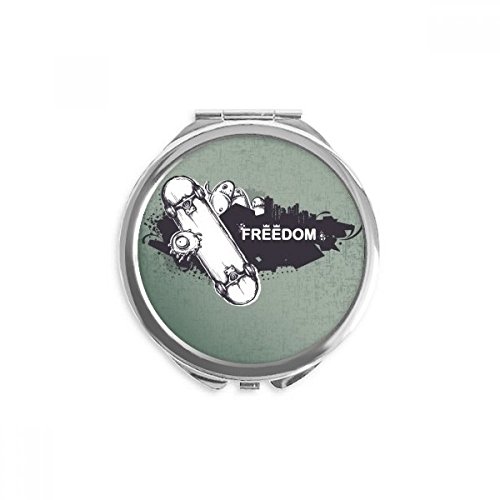 Miroir de poche hip-hop liberté, cadeau cosmétique original pour ados