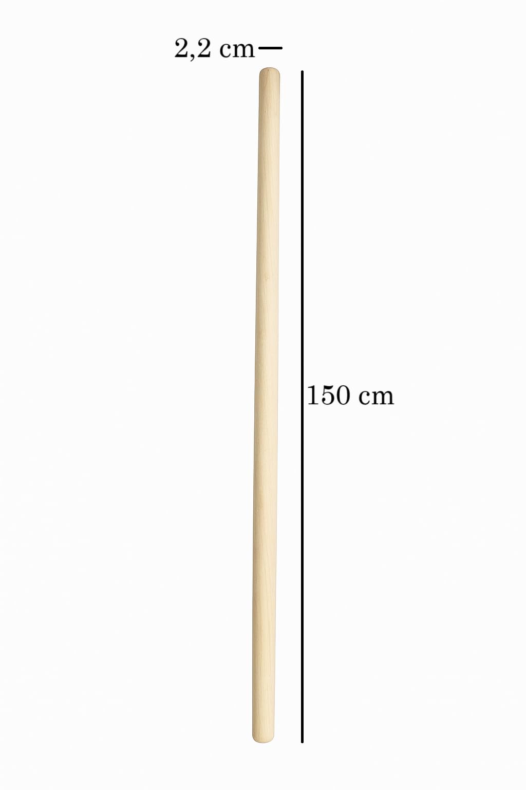 Bâton de balai Jardin Plante 22mm 150cm 25 pièces FSC