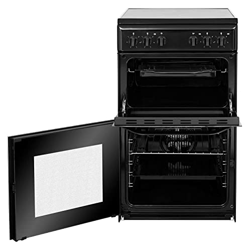 Hotpoint 50cm Double Cavity Electric Cooker - Black - Image 4