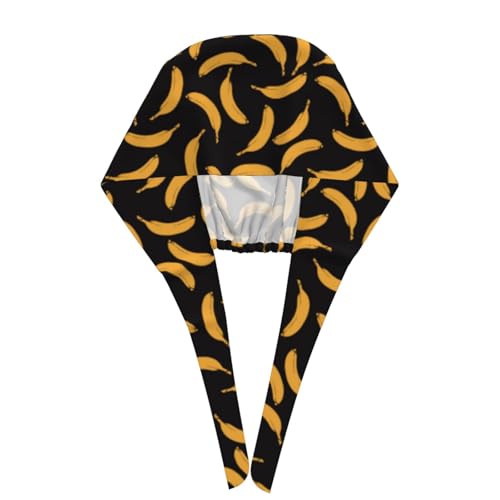 Image of Working Cap Scrub Cap with Sweatband Adjustable Unisex Women Tie Back Hat Nurse Surgical Caps