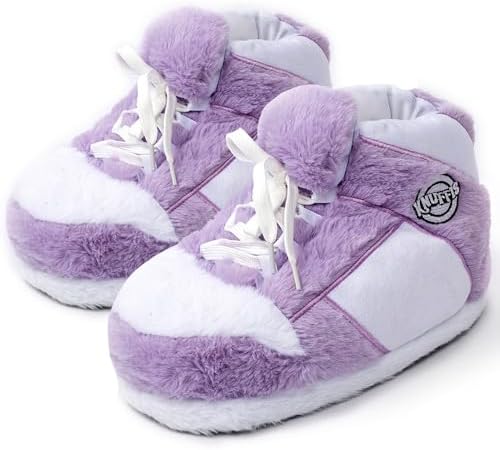 purple jordan slippers