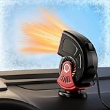 Car Heater,12V Portable Heaters for Vehicle,Plugs into Cigarette Lighter,360° Rotation Fast Heating Auto Car Window Defroster Windshield Defogger,2 in 1 Heating & Cooling Automobile Heater(Red)