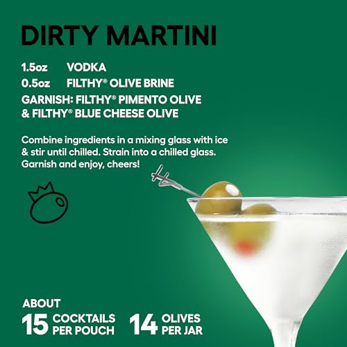image for Filthy Food Filthy Martini Cocktail Kit, Premium Cocktail Kit, Include