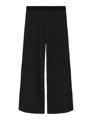Pantalon en tissu fille NAME IT NKFNOLEK wide pant noir pour enfant