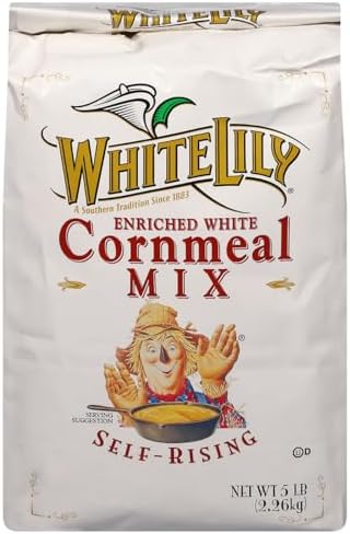 White Lily, White Self-Rising Cornmeal Mix, 80 Ounce