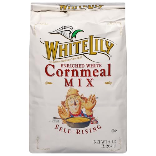 White Lily, White Self-Rising Cornmeal Mix, 80 Ounce
