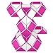 KidsPark Serpente Magico - 48 Pezzi Magic Snake Cube Righello Puzzle Twisty per Calze di Natale Fillers per Bambini e Adulti, Purple