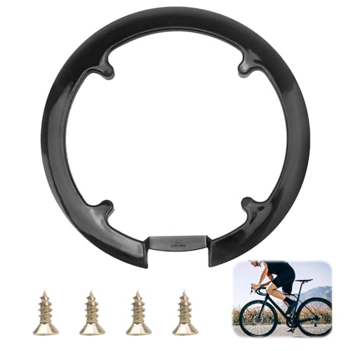 Fahrrad Kettenradabdeckung, Design für 42t und 44t Ketten, Schwarze...