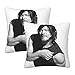 Daryl Dixon - Juego de 2 fundas de almohada cuadradas con impresión de doble cara, fundas de almohada para sofá, dormitorio, coche, 18 x 18 pulgadas