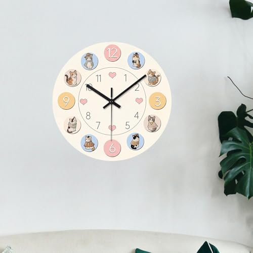 Horloge décorative et silencieuse de 25cm au mouvement fluide - 7