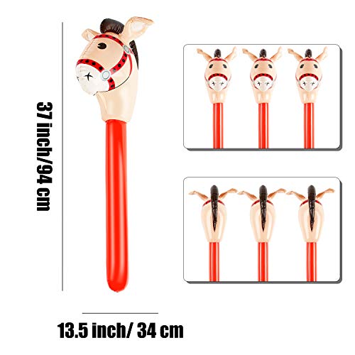 Gejoy Inflatable Stick Horse Party Set #TOP13