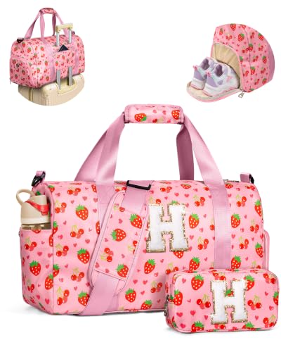 Elilier Girls Dance Bag, 6 7 8 9 10 Year Old Girl Birthday Gift, Letter H