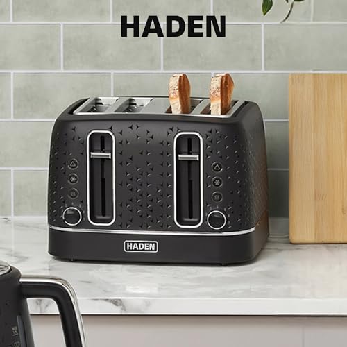 Image of Haden Starbeck 2 Slice Wide Slot Stainless Steel Toaster, Steel & Copper