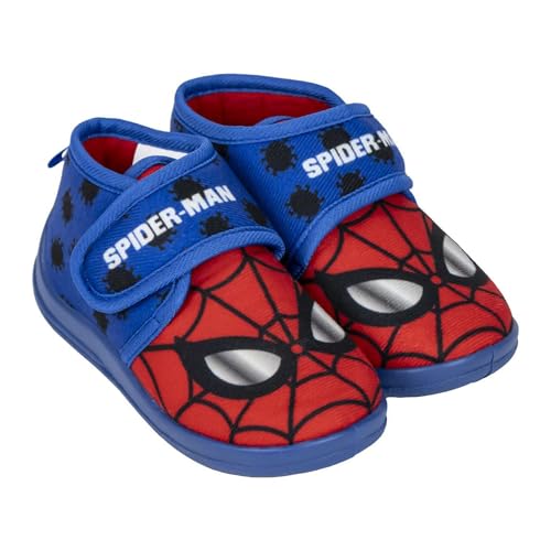 CERDÁ LIFE'S LITTLE MOMENTS | Zapatillas de Casa Media Bota Spiderman – Cómodas y Antideslizantes – Diseño Heroico y Divertido para Fans del Hombre Araña