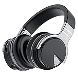 Audonia E7 Active Noise Cancelling Headphones, Over Ear Bluetooth Headphones with Mic, Hi-Def Audio, Deep Bass, Memory Foam Ear Cups Wireless Headphones with 20H Playtime for Travel, Home - Black