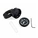 WINOMO Manillar de montaje Digital reloj 7/8" motocicleta moto accesorio impermeable (negro)