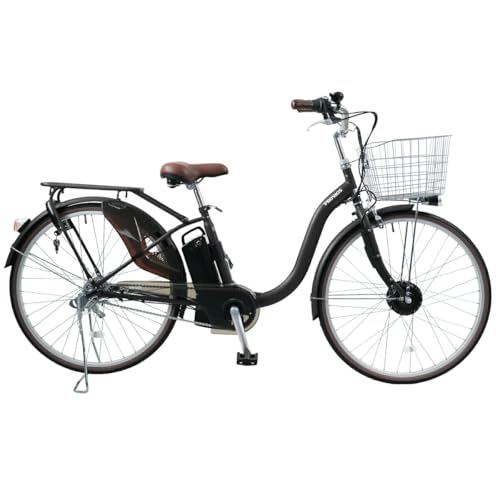 子供乗せ自転車 電動アシスト自転車 PROVROS(プロブロス) UNISON ユニゾン 26インチ シマノ内装3段 型式認定 前輪駆動 最大105km走行 公道可能【メーカー保証1年】P-263Epro (マットブラック)