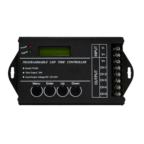 LED programmable controller light bar timing switch light and dark conversion sunrise and sunset 12-24V time controller(Standard