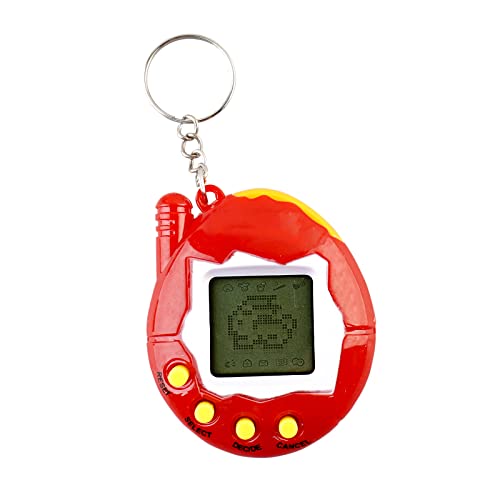 Electronic Pets,Vankii New Random Color 49 Pets in One Virtual Pet Digital Pet Toys Funny Animal Toys for Adults Kids Electronics Puppies Kitty Dog Cyber Pet 90s Toy-Red