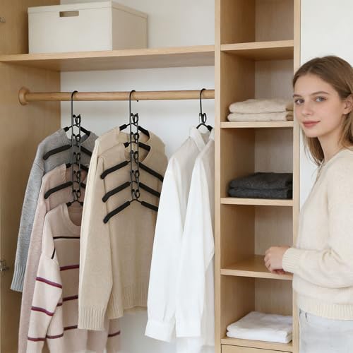 Cintres à vêtements multi-sections pour dressing ordonné et dressing sans plis