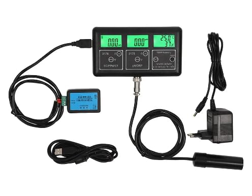 VIHELM RS485-3178 meter with electrode and power adapter connected