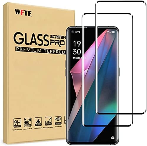 WFTE Screen Protector for OPPO Find X2 ,Anti-Scratch,High Transparency,Anti-fingerprint,Bubble-Free,Dust-Free Premium Tempered Glass Screen Protector For OPPO Find X2 (OPPO Find X3 Pro)