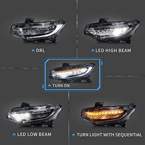 VLAND Fari Anteriori per Honda Civic