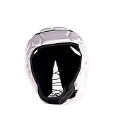 HEAT PRO competition rugby helmet headguard, Silver, size S