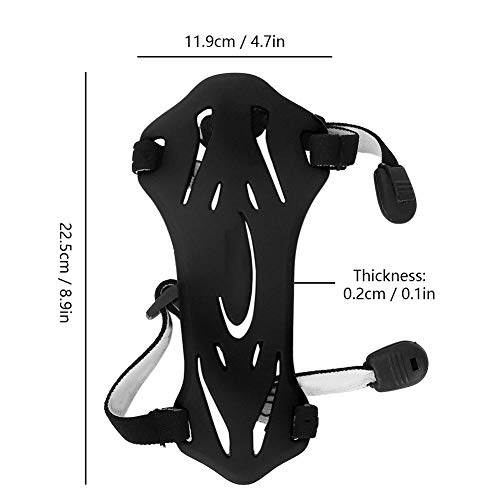 Demeras Archery Arm Guard Soft Rubber Archery Protective Gear With Adjustable Strap For Protecting Arms 5.3 X 2.6In (Black) #TOP2