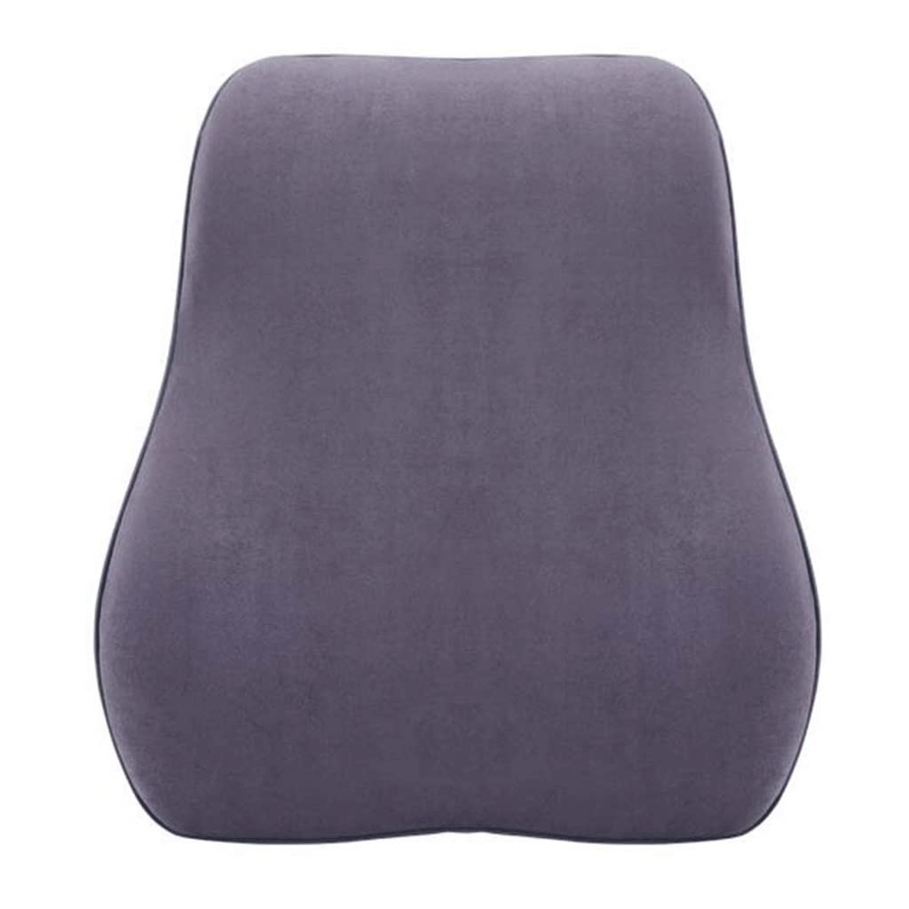 Oreiller de cou et lombaire voiture en coton à mémoire coussin ergonomique gris