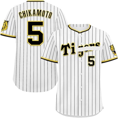 阪神タイガース 近本光司ユニフォーム 5 Amazon.co.jp: [MAPLELEAVES] 近本光司野球ユニフォーム，阪神背
