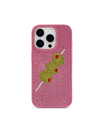 Image of JW PEI Olive Skewer Rhinestone Phone Case - Pink