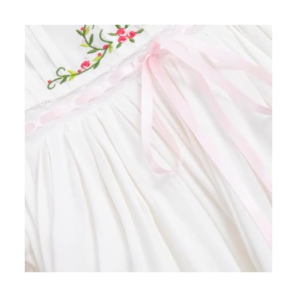 Dress Embroidered Floral Puff Sleeve Casual Clothing - Image 6