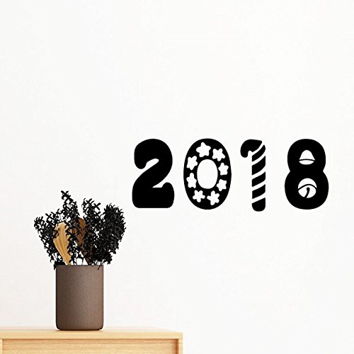 DIYthinker Happy New Year sticker repositionnable 50cm ecriture elegante vacances