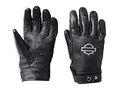 HARLEY-DAVIDSON Damen Leder Motorrad-Handschuhe Metropolitan mit Touchscreen Handyhandschuhe Biker Leder-Handschuhe, M