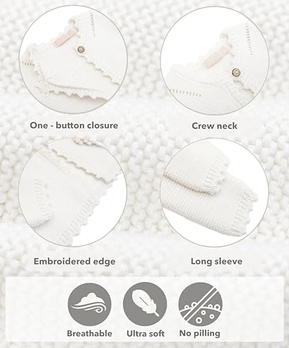 Lilax Baby Girls' Long Sleeve Shrug, Knit Girls Cardigan, Childrens Bolero3