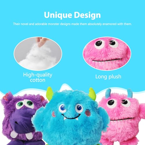 Set de 3 Juguetes Mordibles Sonoros de Peluche para Perro Mediano miniatura 4