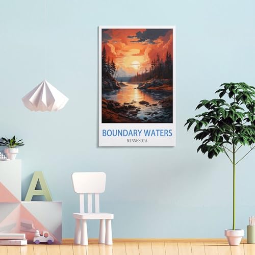 Affiche Boundary Waters Minnesota solution grand mur vide salon 40x60 - 4