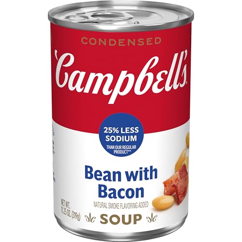 Image of Campbell's Condensed 25% Less Sodium Bean With Bacon Soup, 11.25 oz Can