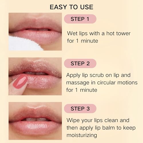 3pcs turmeric and lemon lip scrub amp turmeric lip balm with brush set eliminate lip fine lines lip scrubber exfoliator natural nourish sugar lip scrub for dry dull chapped dark lips