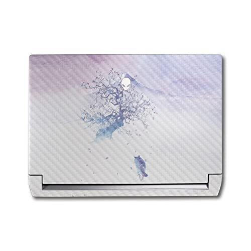 Image of MightySkins Carbon Fiber Skin Compatible with Alienware M17 R5 (2022) Full Wrap Kit - Long Way to Fuji | Protective, Durable Textured Carbon Fiber Finish | Easy to Apply | Made in The USA
