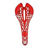 Maserfaliw Bike Saddle Cushion, Ultra-Light Shockproof Spider Web MTB Bike Bicycle Seat Hollow Saddle Cushion - Red, The New Location of The Bike.