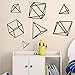 Adesivi murali Set di adesivi di design personalizzati Figura geometrica Casa Cameretta dei bambini Adesivo per ufficio Carta da parati Murale 50 * 58 cm